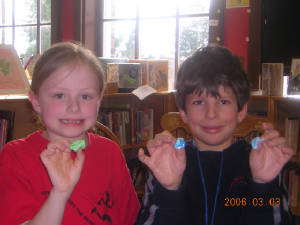kids with polymer superballs.